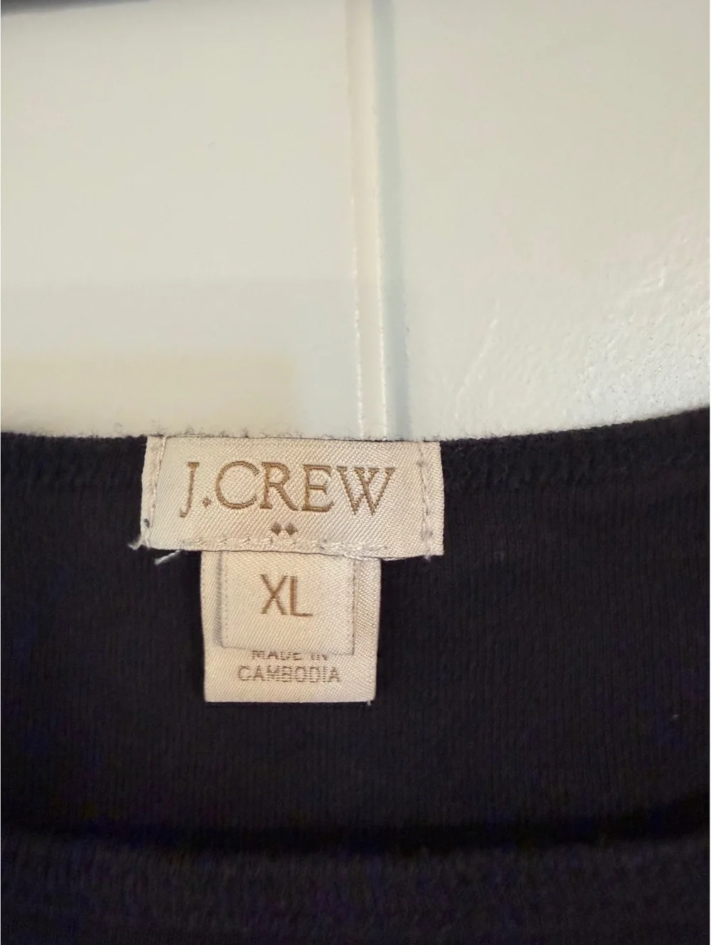 J.Crew Black Cotton Tank Top XL